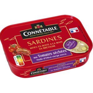 Sardines à l'huile d'olive et aux Tomates Séchées 115g
