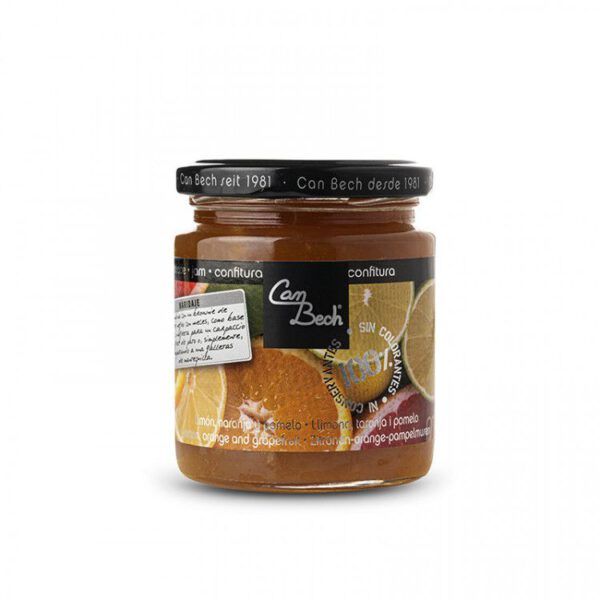Extra confituur van citroen, sinaasappel en grapefruit 300gr.