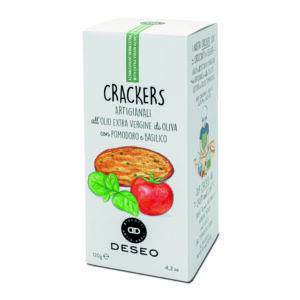 Deseo Crackers met tomaat en basilicum