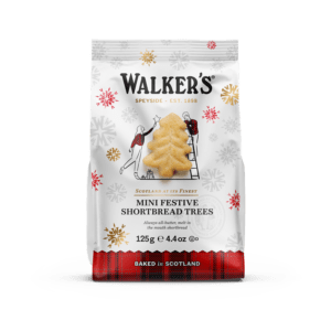 Walkers Shortbread mini festive trees zakje 125gr.