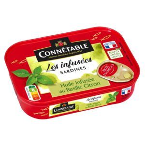 Connetable Sardine à l'Huile Infusée à l'Ail des Ours 115g