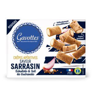 Gavottes Crêpe Apéritive Sarrasin, Echalote et Sel de Guérande 80g
