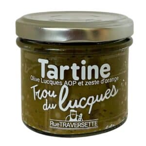 Tartine Trou du Lucques 105g - Olive Lucques AOP et zeste d’orange
