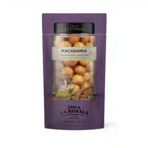 *Macadamia caramélisée, huile d'olive extra vierge et sel Doypack 80g