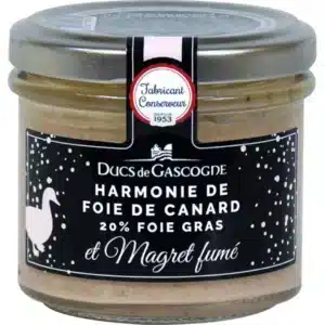 Harmonie de foie gras et magret fumé (20% foie gras) bocal 90g