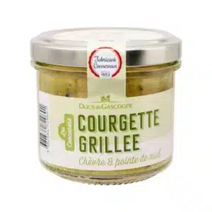 Concassé de courgette grillée, chèvre et pointe de miel bocal 90g